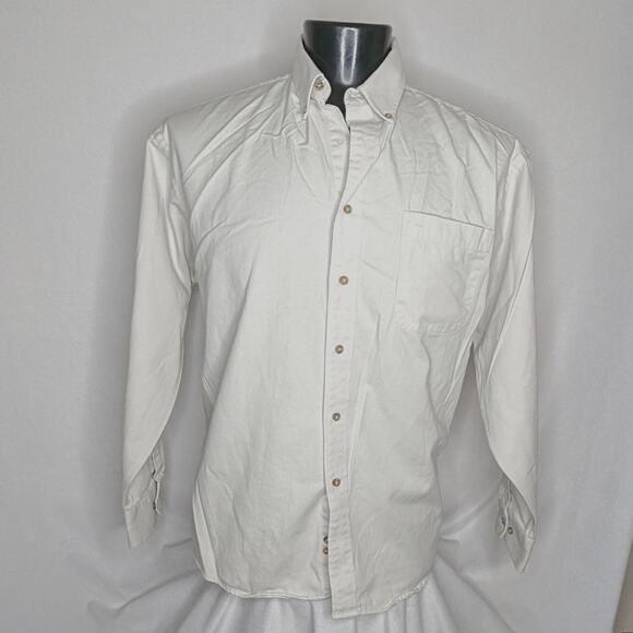 Haggar Men's Casual Long Sleeve Shirt for Men Large Vintage - Picture 1 of 5